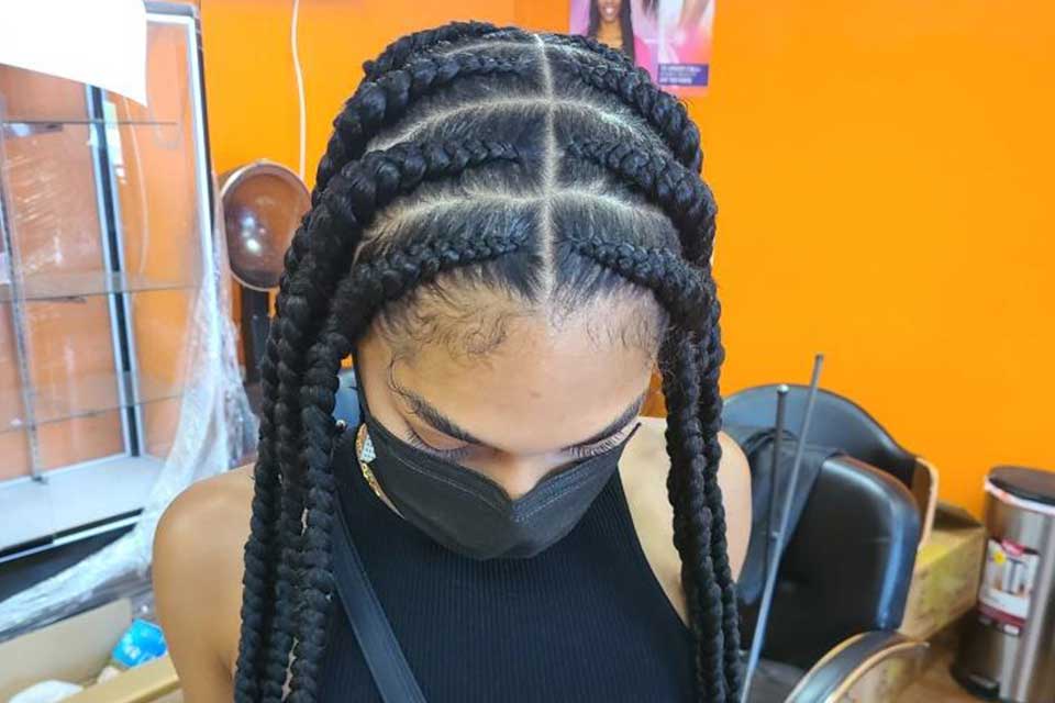 box braids - african hair braiding style